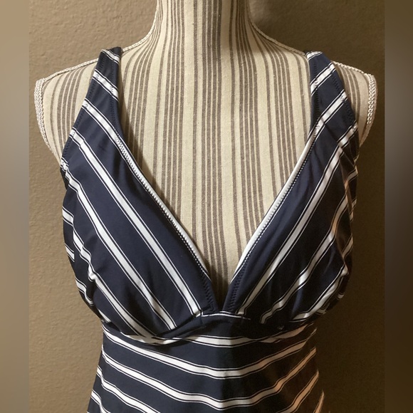 NWT CITY CHIC STRIPE TANKINI - Picture 3 of 16